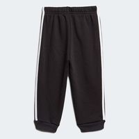 adidas阿迪达斯运动套装官网户外圆领简约拼接潮流百搭休闲套装 FM6405 黑灰