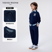 Teenie Weenie Kids小熊童装25年男女童休闲百搭纯棉翻领卫衣 紫色 110 cm