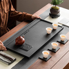 哈骆顿（HALODN）茶盘托盘家用仿乌金石功夫茶具轻奢排水式泡茶台可办公室用干泡台 大道至简【60*32*3cm】