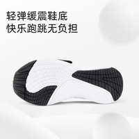 泰兰尼斯kids儿童篮球鞋春季男童运动鞋中大童鞋子儿童运动鞋飞织椰子鞋 黑色 三文治网 38 内长24cm