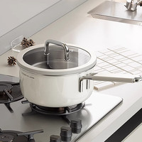 中科德马克(DUMIK)奶锅宝宝辅食锅汤锅煮面锅热牛奶无涂层小奶锅带盖18cm