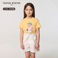 TeenieWeenie Kids小熊童装25年春夏男女童简约印花短袖T恤