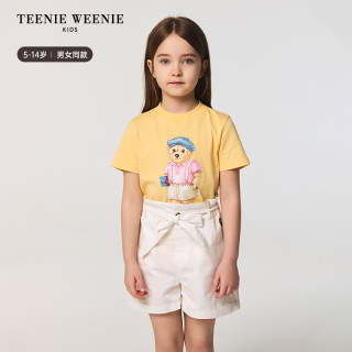 TeenieWeenie Kids小熊童装25年春夏男女童简约印花短袖T恤