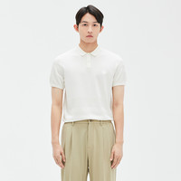 GXG男装 多色多款翻领刺绣印花休闲通勤短袖POLO衫 清仓款 170/M 白色翻领短袖POLO衫GE1240993D
