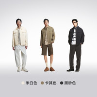 杰克琼斯 男装 外套春季柔软纯棉简约背后字母图案宽松翻领夹克