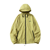 真维斯夏季薄款开衫男女同款户外风衣连帽外套男PO 浅蓝色2510 175/96A/M