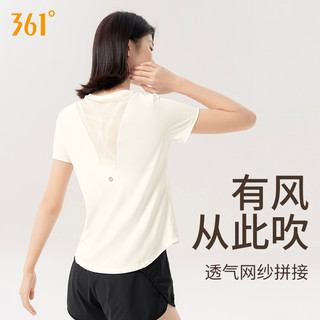 361运动上衣女短袖t恤夏季网纱透气薄款跑步瑜伽服女 S