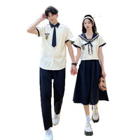 班服套装学院风短袖衬衫初高中生jk制服合唱演出服毕业照校服