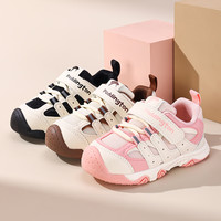 帕丁顿熊儿童运动鞋春秋男童机能鞋软底女宝宝网面鞋小童休闲鞋子 黑色 内长14cm