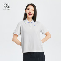 可隆 KOLON SPORT户外运动短袖T恤春夏女子打底吸湿排汗弹力POLO衫 黄色YE XS