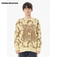 美特斯邦威毛衣男迪士尼狮子王联名款春秋简约时尚套头毛衣 黑色组 185/XXL