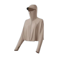 Beneunder 蕉下 女士全防护遮阳披肩防晒衣 AL820 椰木褐 XL