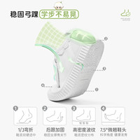 斯纳菲婴童学步鞋春季宝宝帆布鞋透气女布鞋软底幼儿园室内鞋 云雾白/紫【BF63701】 30码