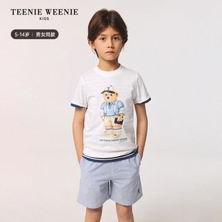 TeenieWeenie Kids小熊童装25年春夏男女童简约印花短袖T恤