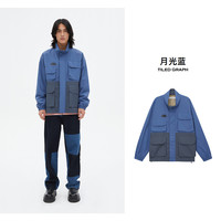 美特斯邦威美拉德风拼接格子外套男女秋季潮流宽松夹克外套男士ZZ S