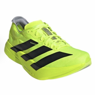 adidas 阿迪达斯 Adios Pro 4 男子马拉松碳柱跑鞋 JR6364 亮柠檬黄/黑色/浅银 41