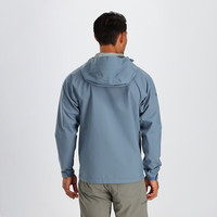 Outdoor Research轻量透气 MicroGravity AscentShell 防风雨OR男耐磨硬壳冲锋衣 蓝灰/Nimbus XL