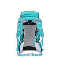 艾王专业登山包男女大容量牛津布背包户外徙步40升超轻旅行双肩包 湖蓝色（三代款） 40L
