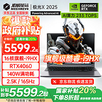 机械革命 极光X 2025新品4060游戏本 i9-12900HX/4060/灰 16G-1T