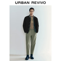 UR2024冬季新款男装时尚休闲百搭绗缝字母图案棉服UMM140008