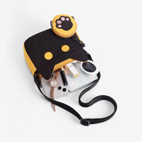 NOXXON偌闪可爱猫咪单肩包2025休闲时尚甜酷日韩斜挎包通勤小众腋下包 米白色（喵喵款式一）