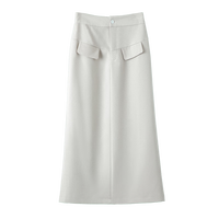 晚白【断码直降】春款气质高腰时尚百搭通勤O包臀职业半身裙
