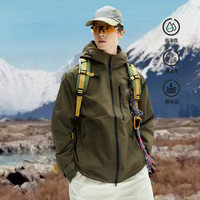 it OP户外运动秋冬山系徒步登山日常休闲拉链连帽夹克外套男