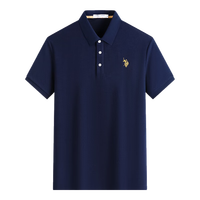 美国马球协会 U.S. POLO ASSN.polo衫男短袖夏季商务休闲翻领男装上衣t恤 L