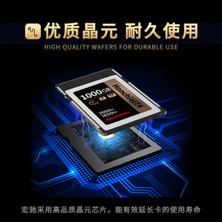  HONCHITEC/宏驰 读速2500MB/s CFexpress Type-B存储卡 卡盒  1TB