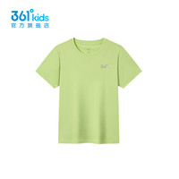 361°童装男女童短袖针织衫2025年夏季通码上衣 清淡绿 110