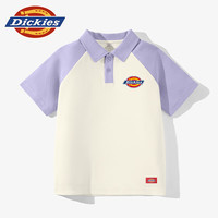 DICKIESDickies童装男孩夏季上衣儿童短袖t恤男童2025新款撞色半袖Polo衫