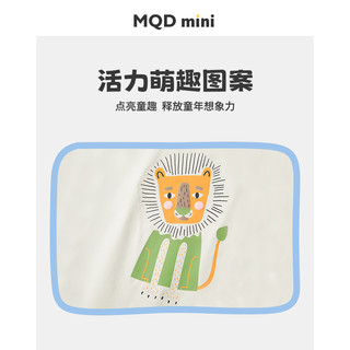 MQDmini童装男童酷帅白色卡通夏装半袖儿童短袖T恤2024夏季新款潮