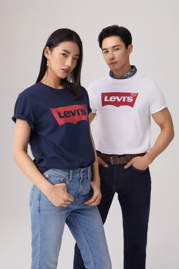 商品levis李维斯25年春季男士时尚休闲潮流百搭短袖t恤002a0灰色002a