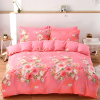 加厚100%纯棉被套单件全棉斜纹双人单人宿舍1.8米200X230被罩 180x200cm 不起球  那时花开