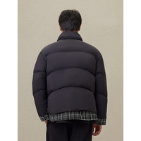 GXG男装 2024年冬季新品GXG男士纯色立领短款羽绒服男外套鸭绒