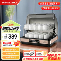 ROMOFO 热魔方原款一星茶杯消毒柜小型办公室茶具杯子消毒柜桌面紫外线高温消毒机家用商