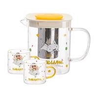 【摩登主妇&蜡笔小新】围炉煮茶壶玻璃烧水壶水杯泡茶壶杯子茶具