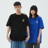 gxgjeansgxg.jeans男装2024年夏季新款短袖T恤纯棉黑色圆领体恤上衣易穿搭