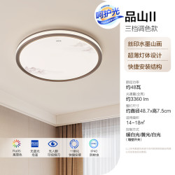 欧普照明 新品-欧普LED吸顶灯国风山水墨画中日式田园简约卧室书房灯具WS