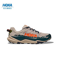 HOKA ONE ONE 男女款春季托伦特4越野跑步鞋TORRENT 4竞速减震耐磨 灰褐色/暮光蓝-男 40