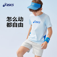 亚瑟士（asics）童装25年夏季男女童运动吸湿透气T恤飓风秒干衣332251172300 3000黄色 160