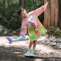 汪汪队女童连衣裙春秋款女孩可爱印花长袖卫衣裙休闲裙装
