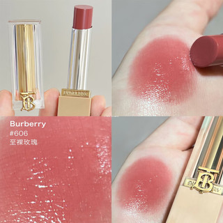 博柏利（BURBERRY）口红礼盒香水套装女巴宝莉化妆品  赠礼盒：水漾606#至裸玫瑰