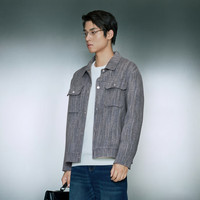 GXG奥莱 零压多色小香风简约休闲宽松短款大衣外套 23年冬季 灰色 L 175