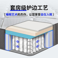 梦神床垫乳胶独袋弹簧床垫宿舍床垫席梦思卷包天际01 白色 120*200cm