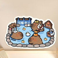 卡皮巴拉浴室地垫门口吸水卫生间防滑硅藻泥厕所脚垫速干拉屎台面