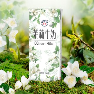 乍甸风味奶茉莉奶200g*8盒+青提牛奶200g*8盒甜牛奶果味早餐奶