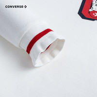 匡威（Converse）儿童装女童长袖T恤秋中大童春装圆领上衣 羽白色 155 /72 【身高152-158cm】 155/72