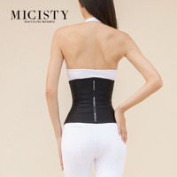 Micisty/密汐皙迪束腰收腹带女塑腰封夏季运动产后收肚子 黑色 L
