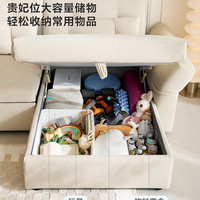 床尚 林氏家居小户型客厅布艺沙发现代简约公寓储物小户型家具BS286